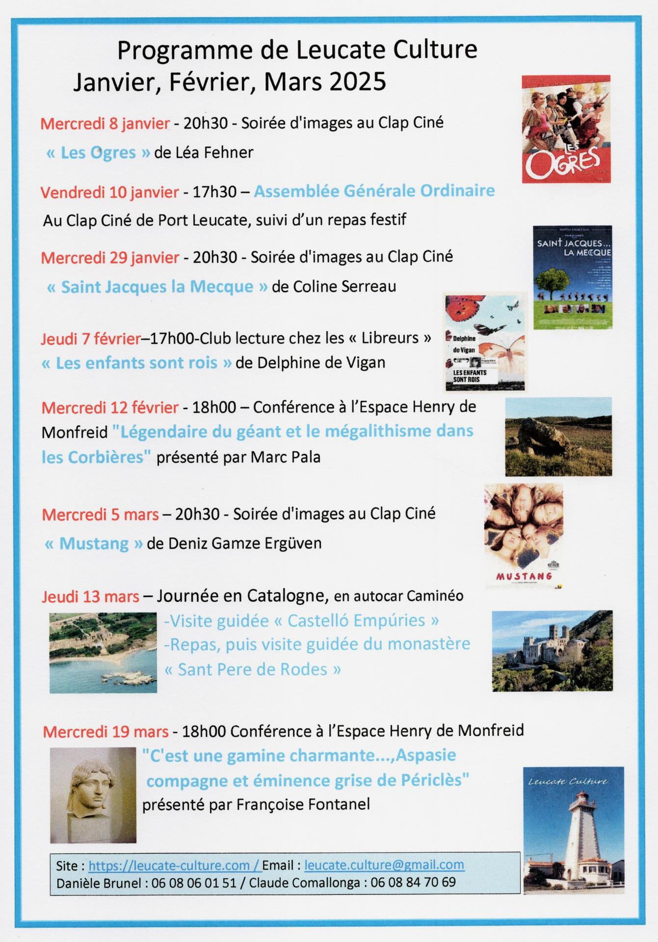 Programme 1er trimestre